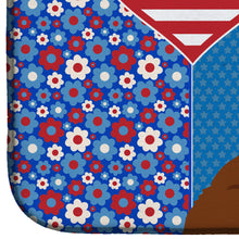 Load image into Gallery viewer, Standard Red Poodle USA American Dish Drying Mat – Absorbent, Artistic Kitchen Essentials