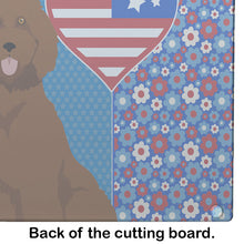 Load image into Gallery viewer, Standard Red Poodle USA American Glass Cutting Boards – Durable, Decorative Kitchen Art Large