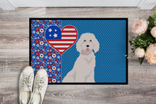 Load image into Gallery viewer, Standard White Poodle USA American Doormat - 24x36 Decorative Floor Mat – Indoor/Outdoor Rug with Artistic Flair