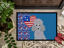 Load image into Gallery viewer, Toy Silver Poodle USA American Doormat - 24x36 Decorative Floor Mat – Indoor/Outdoor Rug with Artistic Flair