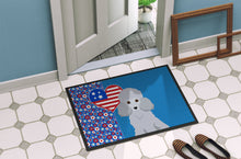 Load image into Gallery viewer, Toy Silver Poodle USA American Doormat - 24x36 Decorative Floor Mat – Indoor/Outdoor Rug with Artistic Flair
