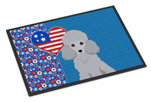 Load image into Gallery viewer, Toy Silver Poodle USA American Doormat - 24x36 Decorative Floor Mat – Indoor/Outdoor Rug with Artistic Flair