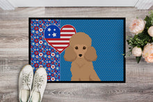 Load image into Gallery viewer, Toy Apricot Poodle USA American Doormat - 24x36 Decorative Floor Mat – Indoor/Outdoor Rug with Artistic Flair