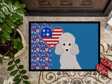 Load image into Gallery viewer, Toy White Poodle USA American Doormat - 24x36 Decorative Floor Mat – Indoor/Outdoor Rug with Artistic Flair