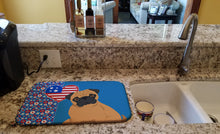 Load image into Gallery viewer, Apricot Pug USA American Dish Drying Mat – Absorbent, Artistic Kitchen Essentials