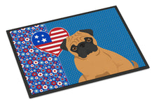 Load image into Gallery viewer, Apricot Pug USA American Doormat - 24x36 Decorative Floor Mat – Indoor/Outdoor Rug with Artistic Flair