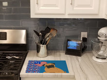 Load image into Gallery viewer, Apricot Pug USA American Glass Cutting Boards – Durable, Decorative Kitchen Art Large