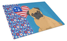 Load image into Gallery viewer, Apricot Pug USA American Glass Cutting Boards – Durable, Decorative Kitchen Art Large