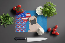 Load image into Gallery viewer, Fawn Pug USA American Glass Cutting Boards – Durable, Decorative Kitchen Art Large
