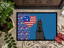 Load image into Gallery viewer, Black Schnauzer USA American Doormat - 24x36 Decorative Floor Mat – Indoor/Outdoor Rug with Artistic Flair