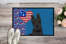 Load image into Gallery viewer, Black Scottish Terrier USA American Doormat - 24x36 Decorative Floor Mat – Indoor/Outdoor Rug with Artistic Flair