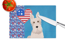 Load image into Gallery viewer, Wheaten Scottish Terrier USA American Glass Cutting Boards – Durable, Decorative Kitchen Art Large