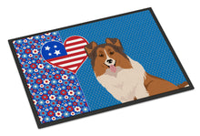 Load image into Gallery viewer, Sable Sheltie USA American Doormat - 24x36 Decorative Floor Mat – Indoor/Outdoor Rug with Artistic Flair