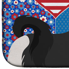 Load image into Gallery viewer, Black and White Shih Tzu USA American Dish Drying Mat – Absorbent, Artistic Kitchen Essentials