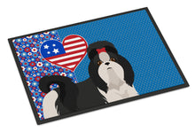 Load image into Gallery viewer, Black and White Shih Tzu USA American Doormat - 24x36 Decorative Floor Mat – Indoor/Outdoor Rug with Artistic Flair