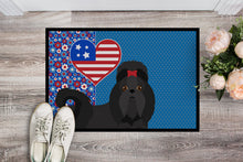 Load image into Gallery viewer, Black Shih Tzu USA American Doormat - 24x36 Decorative Floor Mat – Indoor/Outdoor Rug with Artistic Flair