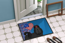 Load image into Gallery viewer, Black Shih Tzu USA American Doormat - 24x36 Decorative Floor Mat – Indoor/Outdoor Rug with Artistic Flair