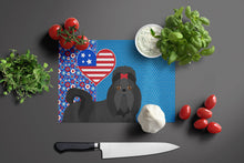Load image into Gallery viewer, Black Shih Tzu USA American Glass Cutting Boards – Durable, Decorative Kitchen Art Large