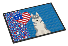 Load image into Gallery viewer, Grey Siberian Husky USA American Doormat - 24x36 Decorative Floor Mat – Indoor/Outdoor Rug with Artistic Flair