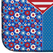 Load image into Gallery viewer, Blue Merle Cardigan Corgi USA American Dish Drying Mat – Absorbent, Artistic Kitchen Essentials