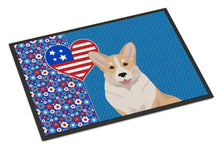 Load image into Gallery viewer, Fawn Cardigan Corgi USA American Doormat - 24x36 Decorative Floor Mat – Indoor/Outdoor Rug with Artistic Flair