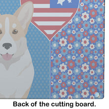 Load image into Gallery viewer, Fawn Cardigan Corgi USA American Glass Cutting Boards – Durable, Decorative Kitchen Art Large