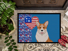 Load image into Gallery viewer, Red Cardigan Corgi USA American Doormat - 24x36 Decorative Floor Mat – Indoor/Outdoor Rug with Artistic Flair