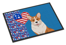 Load image into Gallery viewer, Red Cardigan Corgi USA American Doormat - 24x36 Decorative Floor Mat – Indoor/Outdoor Rug with Artistic Flair