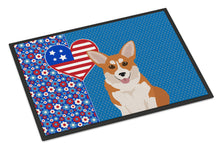 Load image into Gallery viewer, Red Pembroke Corgi USA American Doormat - 24x36 Decorative Floor Mat – Indoor/Outdoor Rug with Artistic Flair