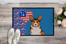 Load image into Gallery viewer, Sable Pembroke Corgi USA American Doormat - 24x36 Decorative Floor Mat – Indoor/Outdoor Rug with Artistic Flair