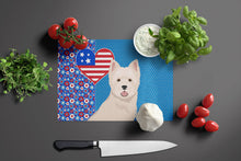 Load image into Gallery viewer, Westie West Highland White Terrier USA American Glass Cutting Boards – Durable, Decorative Kitchen Art Large