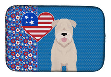 Load image into Gallery viewer, Soft Coated Wheaten Terrier USA American Dish Drying Mat – Absorbent, Artistic Kitchen Essentials