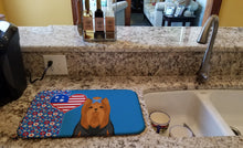 Load image into Gallery viewer, Black and Tan Full Coat Yorkshire Terrier USA American Dish Drying Mat – Absorbent, Artistic Kitchen Essentials