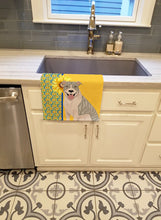 Load image into Gallery viewer, Summer Sunflowers Blue Brindle Pit Bull Terrier Kitchen Towel