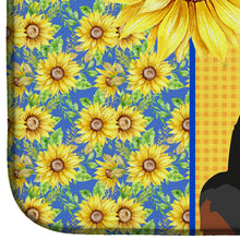 Load image into Gallery viewer, Summer Sunflowers Bernese Mountain Dog Dish Drying Mat – Absorbent, Artistic Kitchen Essentials