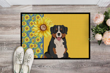 Load image into Gallery viewer, Summer Sunflowers Bernese Mountain Dog Doormat - 24x36 Decorative Floor Mat – Indoor/Outdoor Rug with Artistic Flair