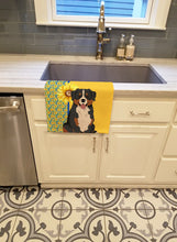 Load image into Gallery viewer, Summer Sunflowers Bernese Mountain Dog Kitchen Towel
