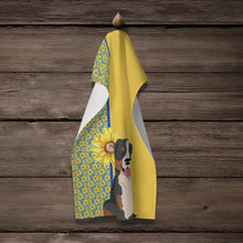 Load image into Gallery viewer, Summer Sunflowers Bernese Mountain Dog Kitchen Towel