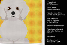 Load image into Gallery viewer, Summer Sunflowers Bichon Frise Kitchen Towel
