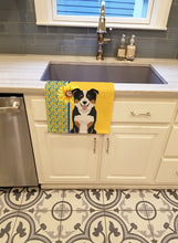Load image into Gallery viewer, Summer Sunflowers Tricolor Border Collie Kitchen Towel