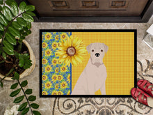 Load image into Gallery viewer, Summer Sunflowers Natural Eared White Boxer Doormat - 24x36 Decorative Floor Mat – Indoor/Outdoor Rug with Artistic Flair