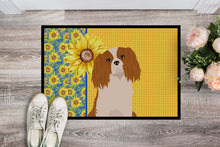 Load image into Gallery viewer, Summer Sunflowers Blenheim Cavalier Spaniel Doormat - 18x27 Decorative Floor Mat – Indoor/Outdoor Rug with Artistic Flair