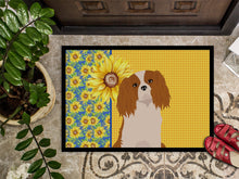 Load image into Gallery viewer, Summer Sunflowers Blenheim Cavalier Spaniel Doormat - 18x27 Decorative Floor Mat – Indoor/Outdoor Rug with Artistic Flair