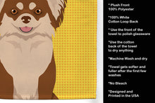 Load image into Gallery viewer, Summer Sunflowers Longhaired Chocolate and White Chihuahua Kitchen Towel