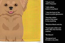 Load image into Gallery viewer, Summer Sunflowers Longhaired Gold Chihuahua Kitchen Towel