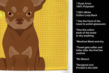 Load image into Gallery viewer, Summer Sunflowers Chocolate and Tan Chihuahua Kitchen Towel