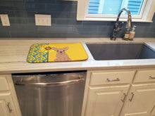 Load image into Gallery viewer, Summer Sunflowers Cream Chihuahua Dish Drying Mat – Absorbent, Artistic Kitchen Essentials