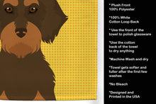Load image into Gallery viewer, Summer Sunflowers Wirehair Chocolate and Tan Dachshund Kitchen Towel