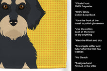 Load image into Gallery viewer, Summer Sunflowers Wirehair Black and Cream Dachshund Kitchen Towel