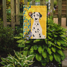 Load image into Gallery viewer, Summer Sunflowers Dalmatian Garden Flag – Decorative Outdoor Yard Flag